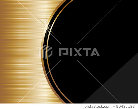 Metal background with hairline finish Horizontal position Black & Gold 90453188