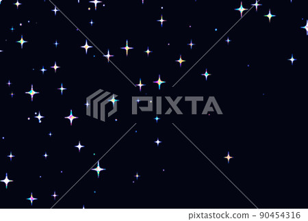 Background material_stars_colorful - Stock Illustration [90454316] - PIXTA