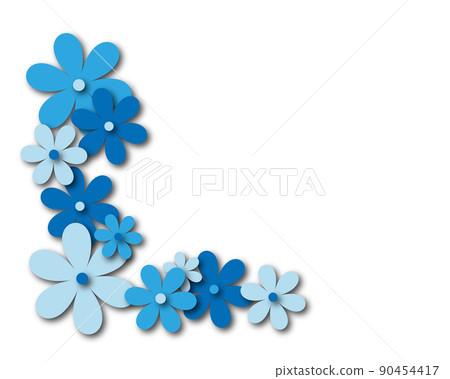 Illustration material of flower like paper-cutting 90454417