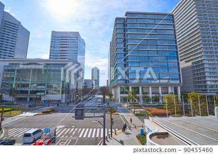 從橫濱港未來的Pacifico橫濱前十字路口附近眺望西南側(2丁目、3丁目) 從橫濱港未來的Pacifico橫濱前十字路口附近眺望西南側(2丁目、3丁目) 90455460