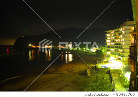 City of night view in the sea at night City of night view in the sea at night 90455760