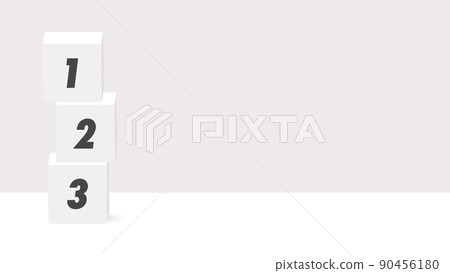 Illustration of a block with 123 letters-simple and fashionable number material Illustration of a block with 123 letters-simple and fashionable number material 90456180