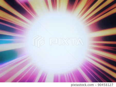 Illustration of colorful sunshine exploding Illustration of colorful sunshine exploding 90458127