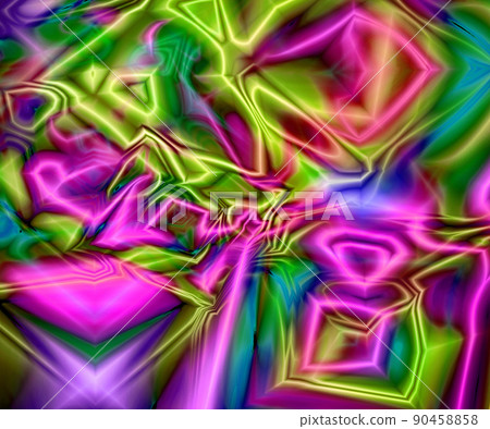 Computer generated colorful fractal artwork 90458858