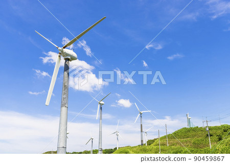 清潔能源太陽能發電和風力發電 清潔能源太陽能發電和風力發電 90459867