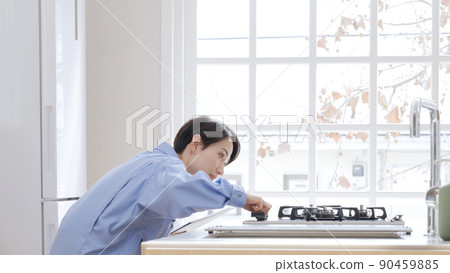 驗房設備工作服女燃氣灶 90459885