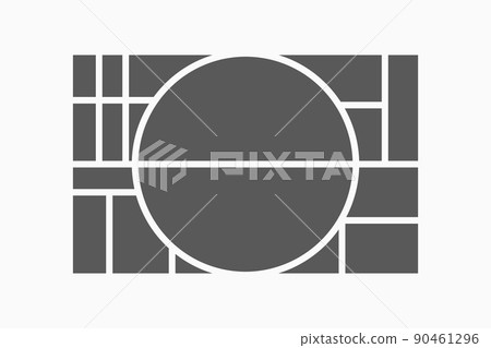 Template collage of eighteen frames, images, photo 90461296