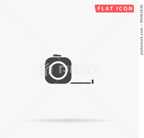 Tape measure flat vector icon Tape measure flat vector icon 90463636