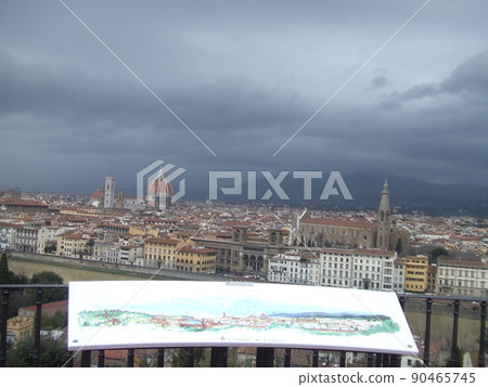 Florence after the rain seen from Piazzale Michelangelo Florence after the rain seen from Piazzale Michelangelo 90465745