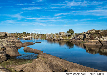 Los Barruecos Natural Monument, Malpartida de Caceres, Extremadura, Spain. 90466091