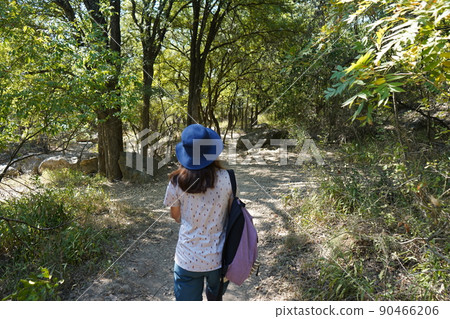 德克薩斯州聖安東尼奧的小路上的女人 德克薩斯州聖安東尼奧的小路上的女人 90466206