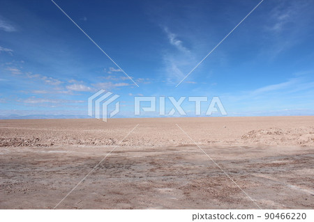 Chile's Atacama Desert with salt lake Chile's Atacama Desert with salt lake 90466220