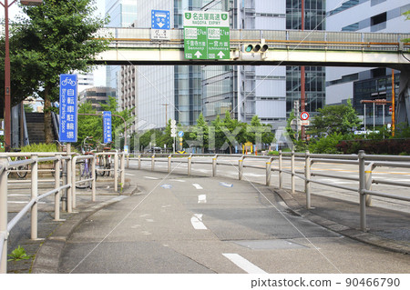 Bicycle-only road / 3-chome Nishiki, Naka-ku, Nagoya-shi, Aichi Bicycle-only road / 3-chome Nishiki, Naka-ku, Nagoya-shi, Aichi 90466790