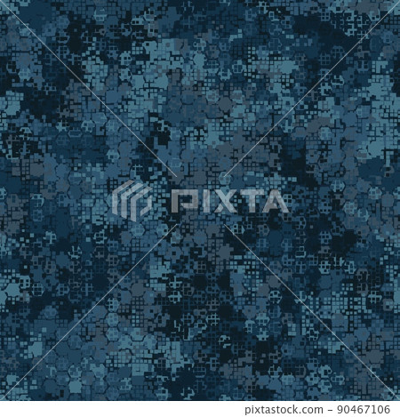 Camouflage seamless pattern. Hexagonal clothing style masking camo repeat print Camouflage seamless pattern. Hexagonal clothing style masking camo repeat print 90467106