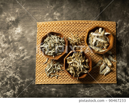 Various types of dried sardines Japanese food image Various types of dried sardines Japanese food image 90467233