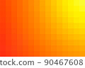Orange-yellow vector background from squares. Illustration from orange squares. The template can be used as a autumn background. Abstract Geometric texture from orange squares. Vector illustration 90467608