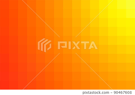 Orange-yellow vector background from squares. Illustration from orange squares. The template can be used as a autumn background. Abstract Geometric texture from orange squares. Vector illustration 90467608