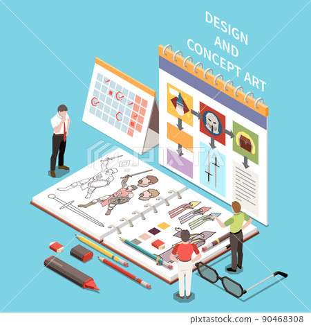 Game Development Isometric Concept 90468308