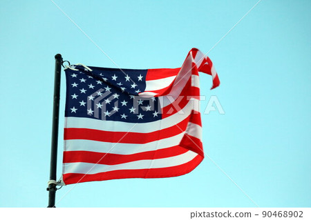 USA flag streaming in wind USA flag streaming in wind 90468902