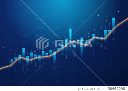 Glowing vector chart of investment financial data. Infographic elements Glowing vector chart of investment financial data. Infographic elements 90469008