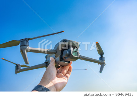 Drone and blue sky 90469433