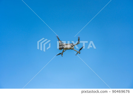 Drone and blue sky 90469676