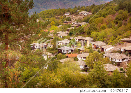 Autumn in Leshten, Rhodope mountains, Bulgaria 90470247