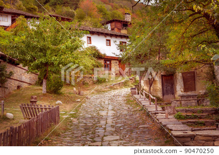 Autumn in Leshten, Rhodope mountains, Bulgaria 90470250