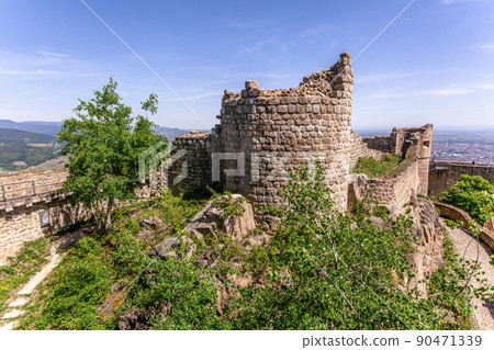 Hohlandsbourg, castle, Wintzenheim, Medieval, Fortified castle, 1279, Fortress, France Hohlandsbourg, castle, Wintzenheim, Medieval, Fortified castle, 1279, Fortress, France 90471339