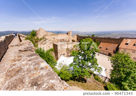 Hohlandsbourg, castle, Wintzenheim, Medieval, Fortified castle, 1279, Fortress, France 90471343