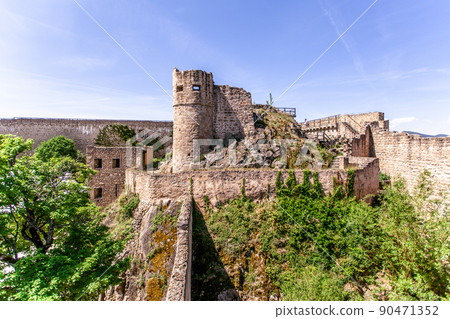 Hohlandsbourg, castle, Wintzenheim, Medieval, Fortified castle, 1279, Fortress, France Hohlandsbourg, castle, Wintzenheim, Medieval, Fortified castle, 1279, Fortress, France 90471352
