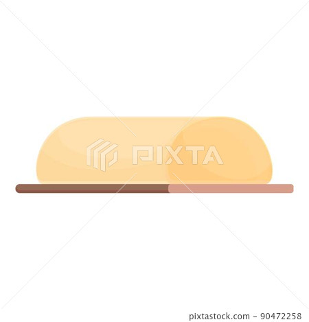 Liver gras pate roll icon cartoon vector. Goose food. Meat ham Liver gras pate roll icon cartoon vector. Goose food. Meat ham 90472258