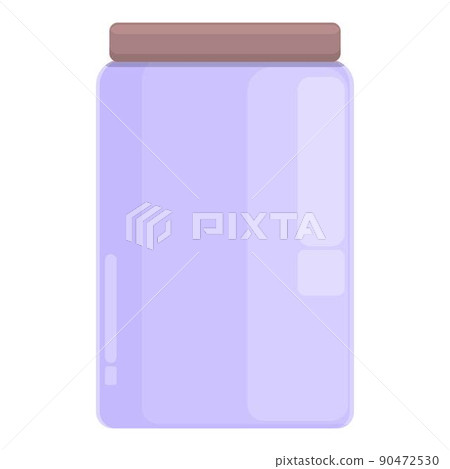 Plastic jar icon cartoon vector. Eco recycle. Energy eco Plastic jar icon cartoon vector. Eco recycle. Energy eco 90472530