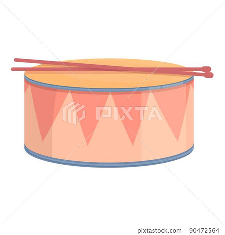 Drum toy icon cartoon vector. Store toy. Child shelf Drum toy icon cartoon vector. Store toy. Child shelf 90472564