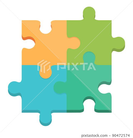 Puzzle toy icon cartoon vector. Shop shelf. Store game Puzzle toy icon cartoon vector. Shop shelf. Store game 90472574
