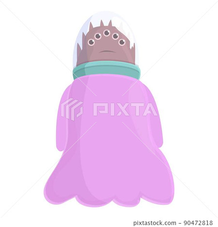 Mouth alien icon cartoon vector. Cute ufo. Funny alien Mouth alien icon cartoon vector. Cute ufo. Funny alien 90472818