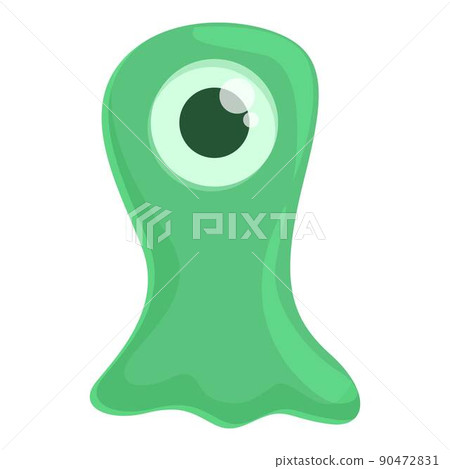 Kid alien icon cartoon vector. Cute funny creature. Comic animal 90472831
