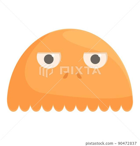 Fun alien icon cartoon vector. Cute ufo. Funny alien 90472837