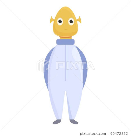 Ufo alien icon cartoon vector. Cute monster. Child ufo 90472852