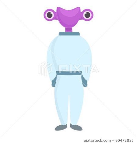 Alien character icon cartoon vector. Cute ufo. Funny monster Alien character icon cartoon vector. Cute ufo. Funny monster 90472855