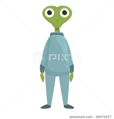 Alien icon cartoon vector. Space ufo. Cute monster Alien icon cartoon vector. Space ufo. Cute monster 90472857