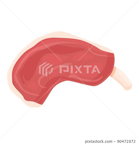 Food steak icon cartoon vector. Pork beef. Meat lamb 90472872