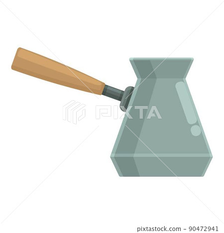 Warmer coffee pot icon cartoon vector. Turkish cezve cup. Cafe copper Warmer coffee pot icon cartoon vector. Turkish cezve cup. Cafe copper 90472941