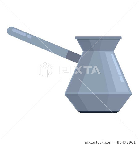Arabic coffee pot icon cartoon vector. Cezve cup. Turkish cafe Arabic coffee pot icon cartoon vector. Cezve cup. Turkish cafe 90472961