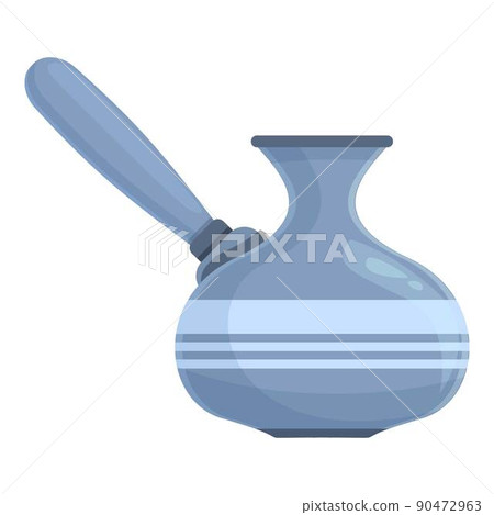 Pouring coffee pot icon cartoon vector. Tukrish cezve. Cafe cup Pouring coffee pot icon cartoon vector. Tukrish cezve. Cafe cup 90472963