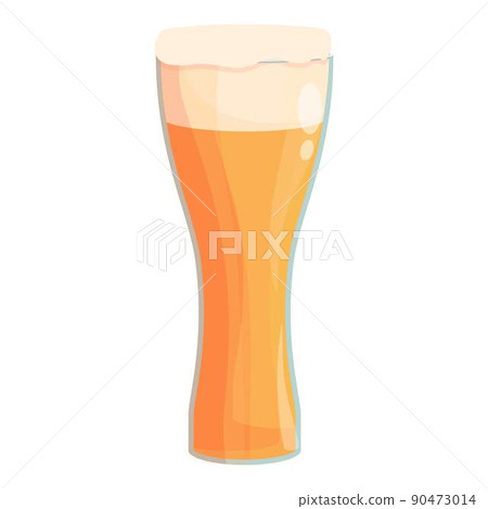 Blonde beer glass icon cartoon vector. Austrian food. Austria cuisine Blonde beer glass icon cartoon vector. Austrian food. Austria cuisine 90473014