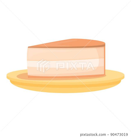 Cheesecake icon cartoon vector. Austrian food. Restaurant cuisine 90473019