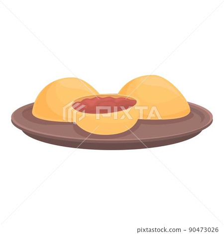 Austrian bakery icon cartoon vector. Potato food. Restaurant beef Austrian bakery icon cartoon vector. Potato food. Restaurant beef 90473026