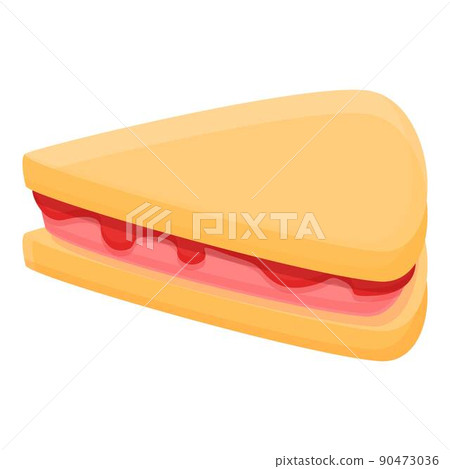 Sweet sandwich icon cartoon vector. Australian food. Dinner menu 90473036