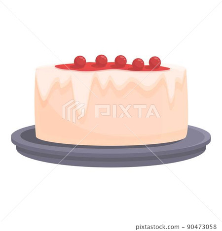 Milk cake icon cartoon vector. Food cuisine. Australia plate 90473058